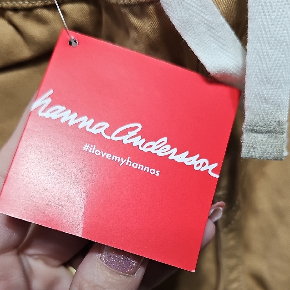Hanna Andersson Tan Pants with White Drawstring - Picture 4 of 7